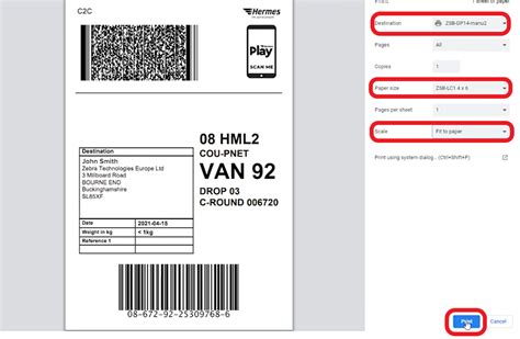 evri labels printable.